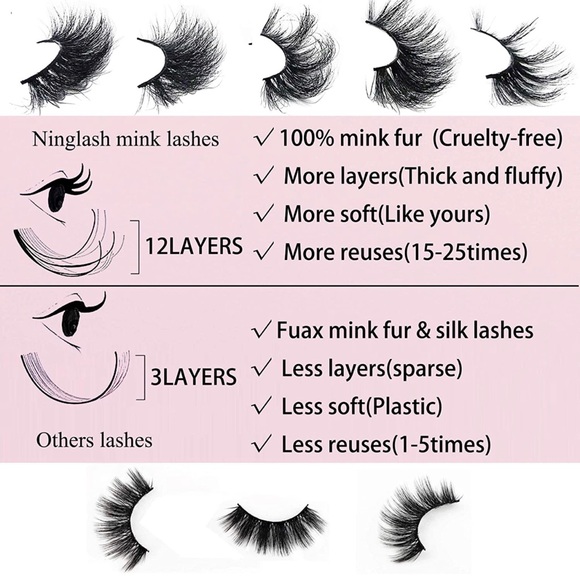 25 MM Mink Reusable Strip Lashes - Picture 10 of 14